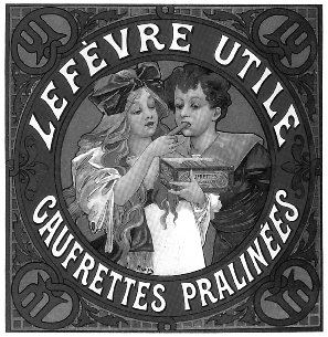 Lu deed een beroep op kunstenaars, onder meer Alfons Mucha (1897)